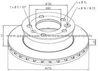 Mercedes Benz Brake Discs 9024210612 For Disc Brakes Bus And Truck