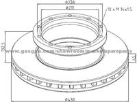 Mercedes Benz Brake Discs 9424212112 For Disc Brakes Bus And Truck