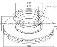 Mercedes Benz Brake Discs 9704230412 For Disc Brakes Bus And Truck