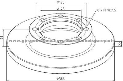 Brake Disc 4274210012 For Disc Brakes Bus And Truck