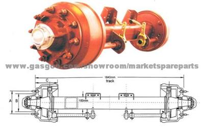 Bpw Axle Truck Axle Suspension Trailer And Truck Bpw Axle And Benz Axle