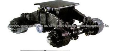 28Ton Bogie Single Point Suspension Trailer Truck Bpw Axle And Benz Axle ForLAND AXLE-American