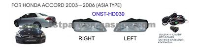 Fog Lamp HONDA ACCORD 2003~2006(ASIA TYPE)