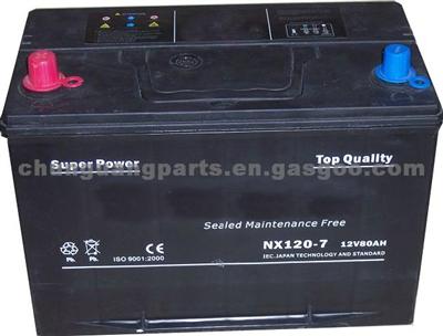 China MF Car Battery NX120-7