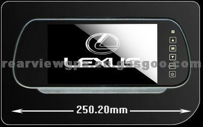 7.0 Inch Rearview Mirror Monitor With MP3 MP4 And Support TXT Format Display BK-073MA For Nissan Sylphy Tiida Teana