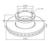 Daf Brake Discs 1400163 For Disc Brakes Bus And Truck