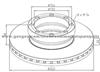 Daf Brake Discs 6774686 For Disc Brakes Bus And Truck