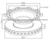 Bergische - Achsen Brake Discs 0308834040 For Disc Brakes Bus And Truck