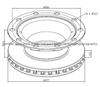 Bergische - Achsen Brake Discs 0308834130 For Disc Brakes Bus And Truck