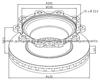 Bergische - Achsen Brake Discs 0308835030 For Disc Brakes Bus And Truck