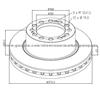 Sauer Achsenfabrik Brake Discs 4079000701 For Disc Brakes Bus And Truck