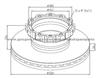 Man Brake Discs 81508030022 For Disc Brakes Bus And Truck
