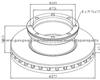 Mercedes Benz Brake Discs 9754230312 For Disc Brakes Bus And Truck