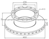 Disc Brakes Bus And Truck Volvo Brake Discs 6779209