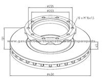 KäSsbohrer Brake Discs 8285000589 For Disc Brakes Bus And Truck