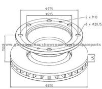 Iveco Brake Discs 1907568 For Disc Brakes Bus And Truck