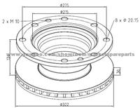 Iveco Brake Discs 1907726 For Disc Brakes Bus And Truck