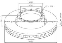 Iveco Brake Discs 1908729 For Disc Brakes Bus And Truck