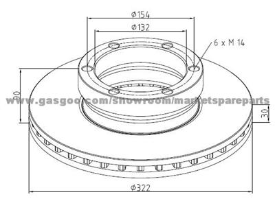 Ford Brake Discs 6779208 For Disc Brakes Bus And Truck