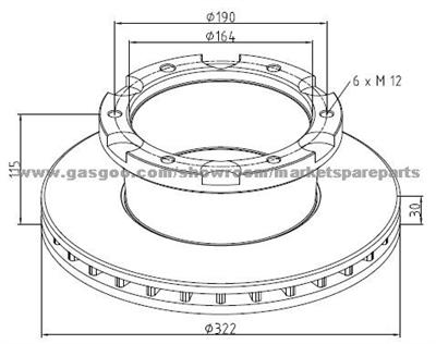 Ford Brake Discs 6779209 For Disc Brakes Bus And Truck