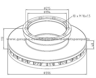 KäSsbohrer Brake Discs 1792411113 For Disc Brakes Bus And Truck