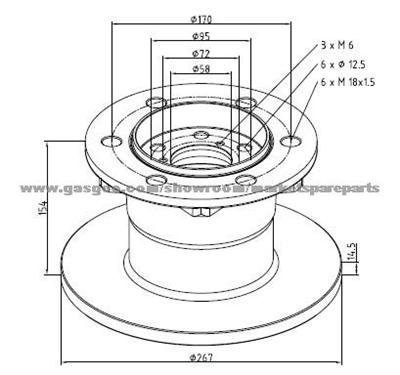 Iveco Brake Discs 1904528 For Disc Brakes Bus And Truck