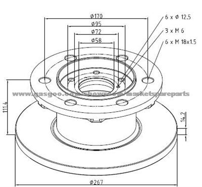 Iveco Brake Discs 1904529 For Disc Brakes Bus And Truck