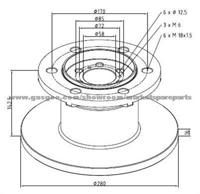 Iveco Brake Discs 1904531 For Disc Brakes Bus And Truck