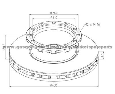 Iveco Brake Discs 1906461 For Disc Brakes Bus And Truck