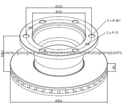 Iveco Brake Discs 1907725 For Disc Brakes Bus And Truck