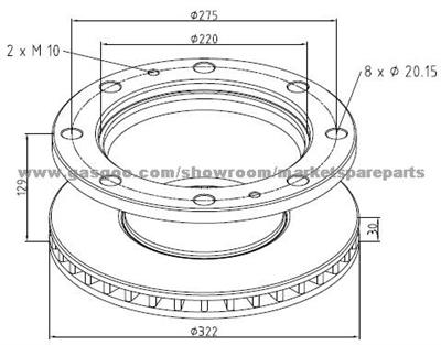 Iveco Brake Discs 1907765 For Disc Brakes Bus And Truck