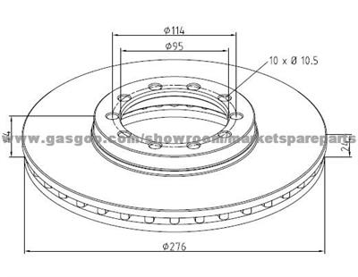 Rvi Brake Discs 5000396612 For Disc Brakes Bus And Truck