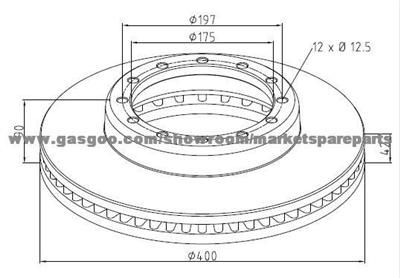 Rvi Brake Discs 5000790539 For Disc Brakes Bus And Truck