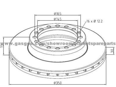 Rvi Brake Discs 5010019249 For Disc Brakes Bus And Truck