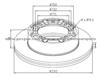 RVI Brake Disc 5010260609 For Disc Brakes Bus And Truck