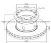 Daf Brake Disc PAK3546 For Disc Brakes Bus And Truck