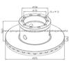 Daf Brake Disc PAK5513 For Disc Brakes Bus And Truck