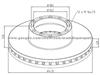 Neoplan Brake Disc 080162100 For Disc Brakes Bus And Truck