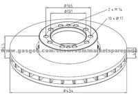 RVI Brake Disc 5010422593 For Disc Brakes Bus And Truck