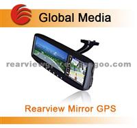 3.5 Inch Rearview Mirror With GPS,Bluetooth,Support Car Camera And Video Parking Sensor CM-035RA For Jeep Wrangler From 2007 To 2011