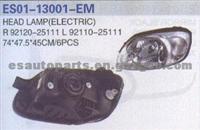 Hyundai  Head Lamp (electric) 92120-25111 92110-25111