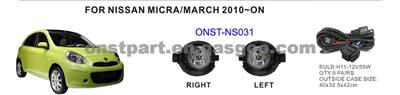 Fog Lamp NISSAN MICRA/MARCH 2010~ON