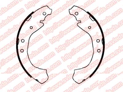 Brake Shoe 12510025 CHEVROLET