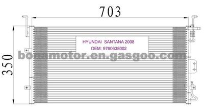 Condenser HYUNDAI SANTANA 9760638002