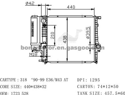 Radiator BMW 1723528