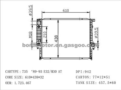 Radiator BMW 1723467