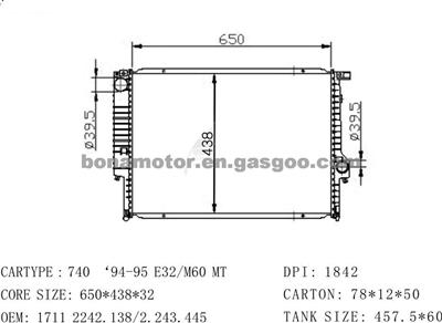 Radiator BMW 1711 2242 138