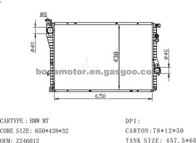 Radiator BMW Z246012