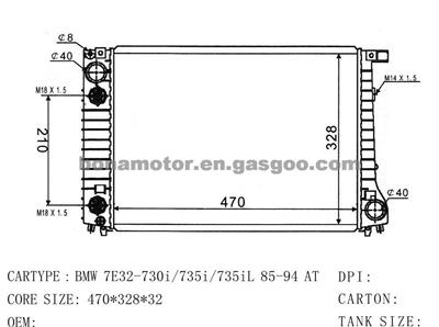 Radiator BMW 1712365