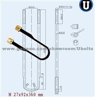 Bake Paint U Bolt And Nuts 27*103*360